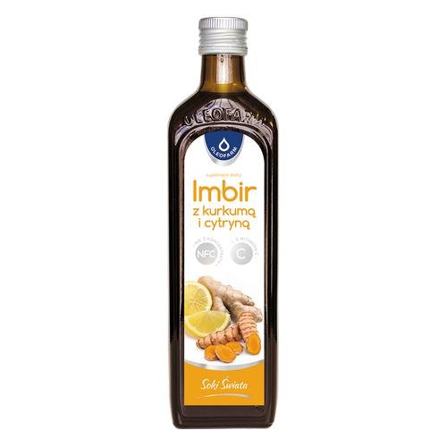 Oleofarm, Sok z imbiru, kurkumy i cytryny, 490 ml