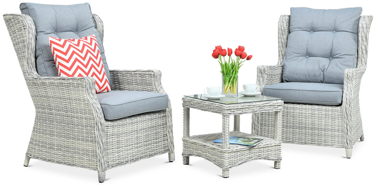 Zestaw Wypoczynkowy Trivento Duo White Grey