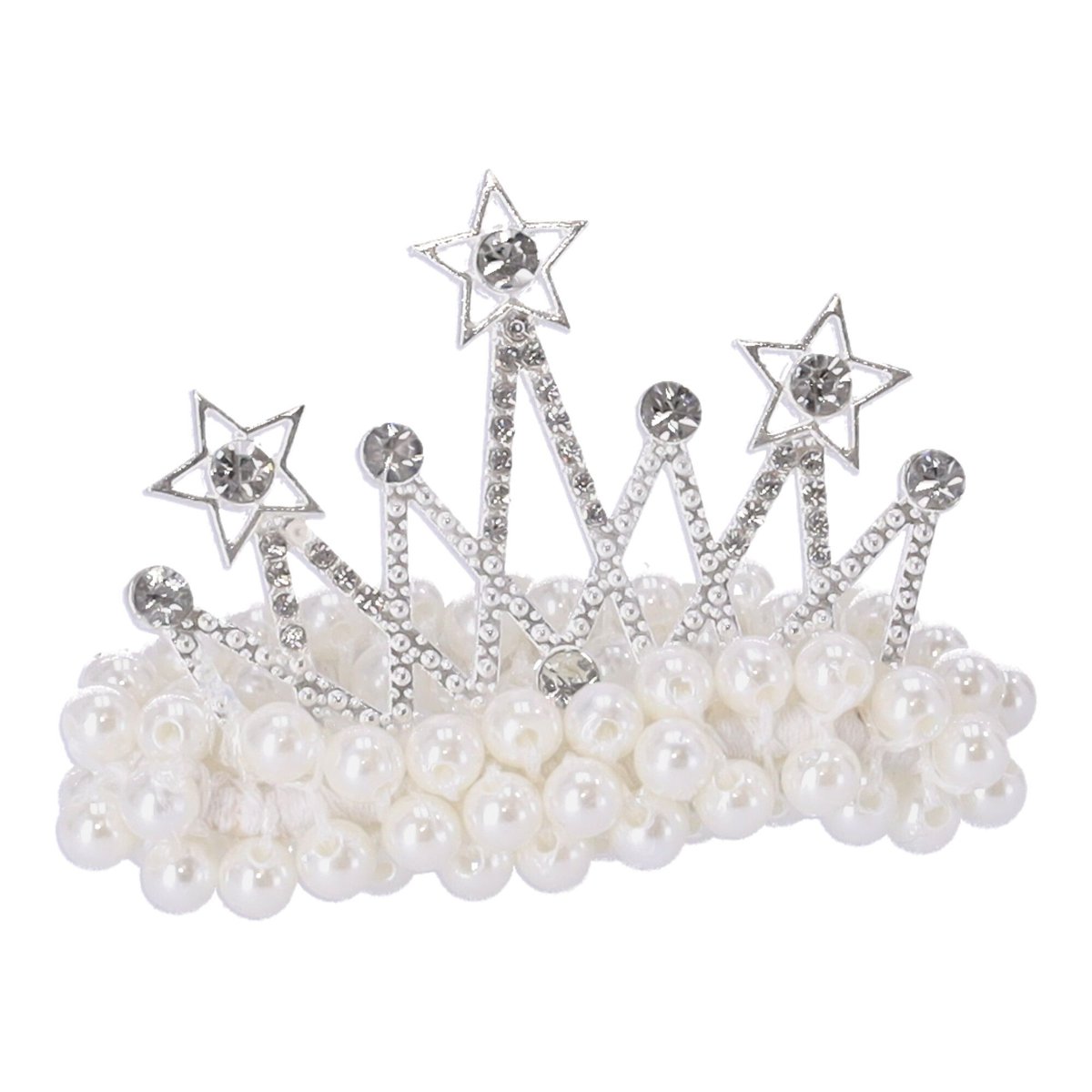 Hedo, Gumka do włosów dla dziewczynki z perełkami - korona, typ I