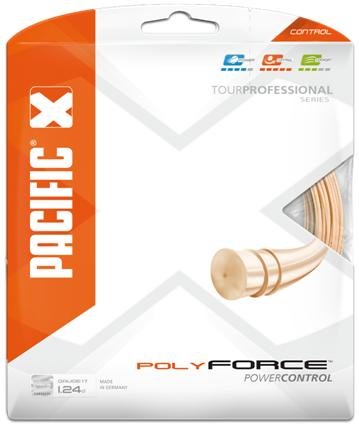 Naciąg Tenisowy Pacific Poly Force 1.24 (12.2M) - Light Orange