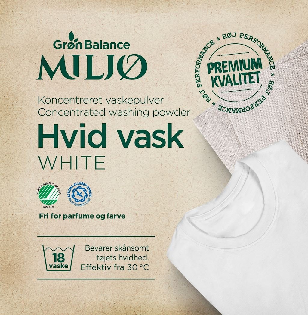 Proszek do prania białych ubrań (koncentrat) 785 g - gron balance