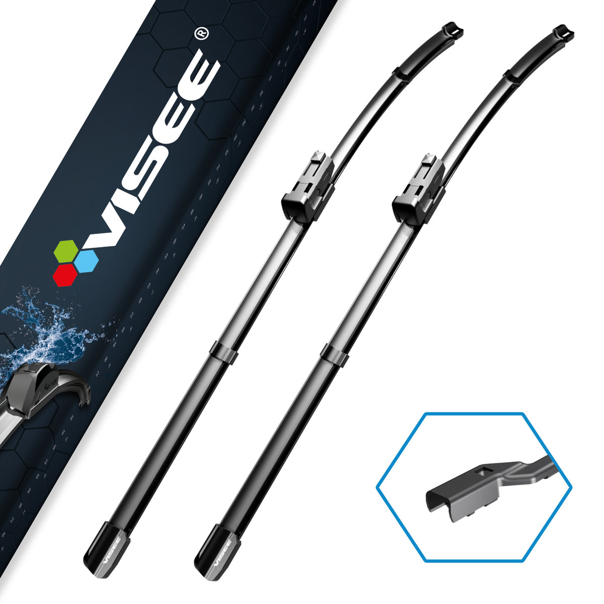 Visee Visee Para wycieraczek samochodowych Hexa H012 650/450