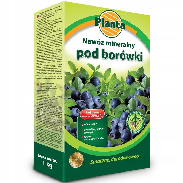 NAWÓZ POD BORÓWKI JAGODY POLSKIE AMERYKAŃSKIE 1kg