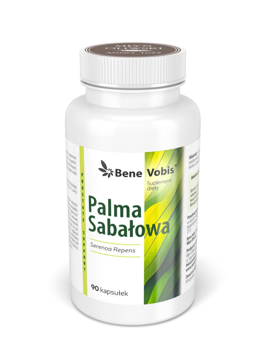 Bene Vobis, Palma Sabałowa (Saw palmetto) - 45% kwasów tłuszczowych - 90 kapsułek