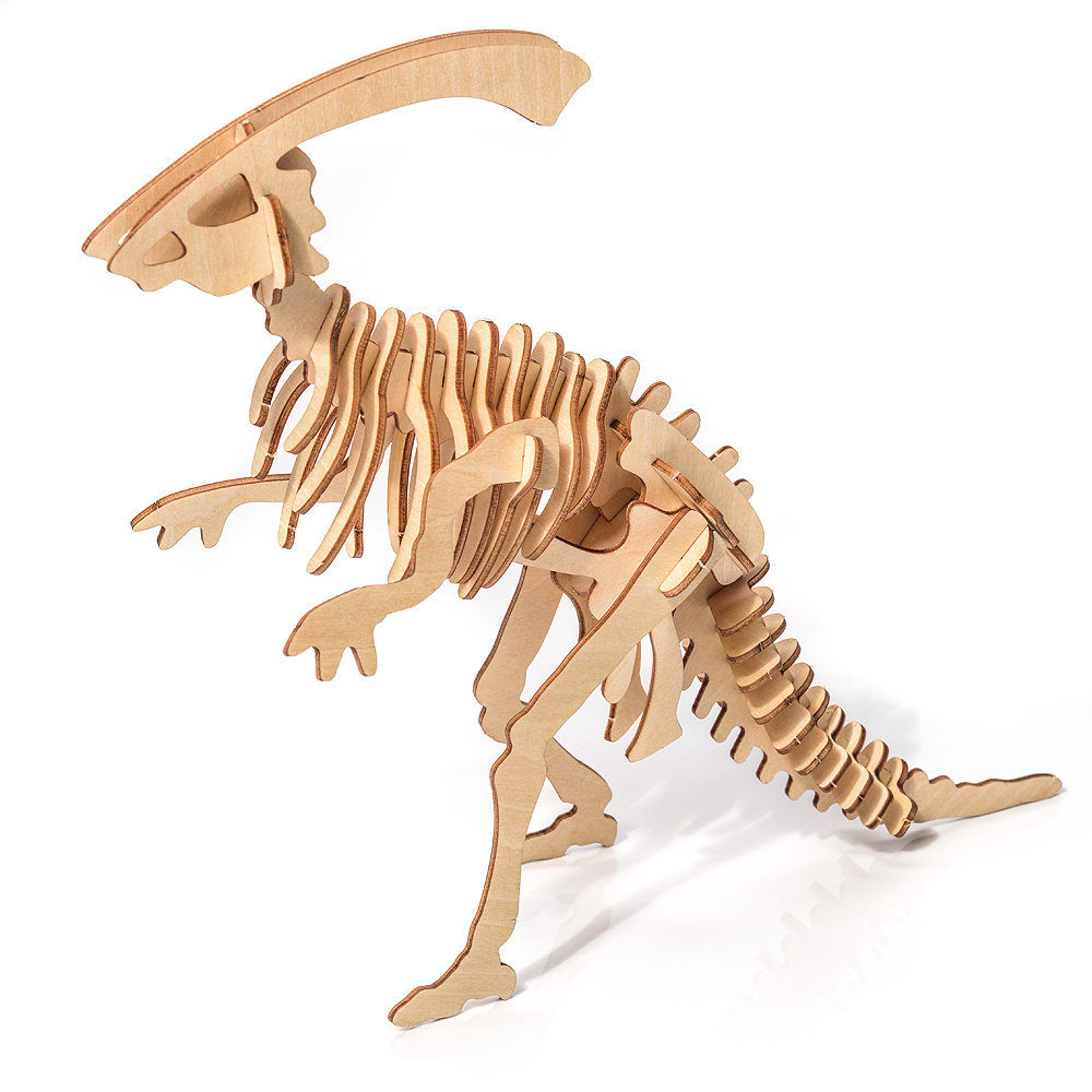 puzzle drewniane model 3d parazaur