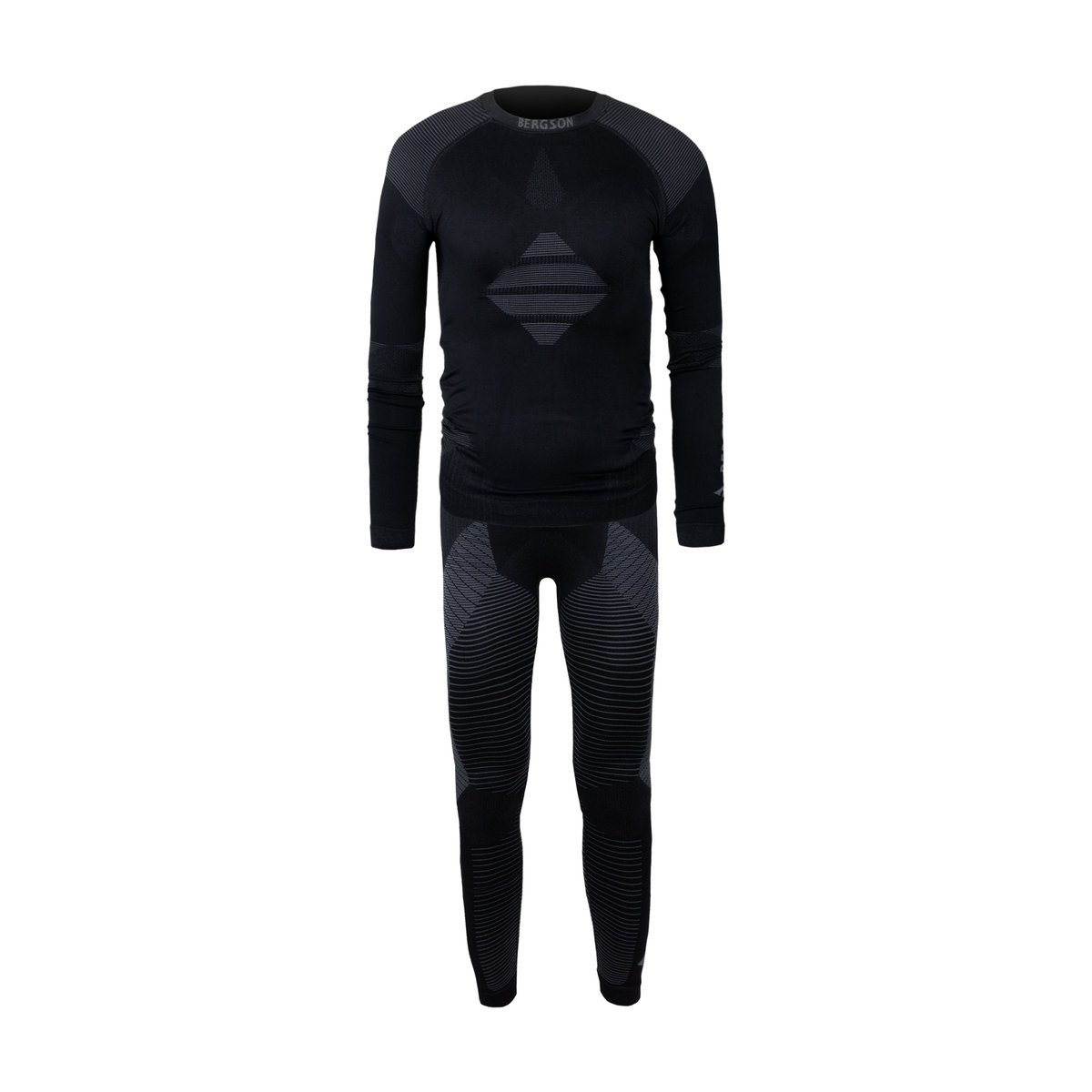 Komplet Bielizny Termoaktywnej Bergson Apex Junior Black 2023