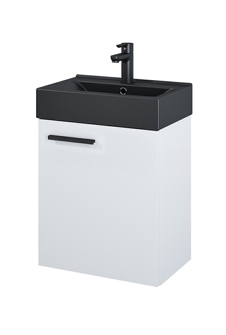 Elita Zestaw TINY 45 cm szafka+umywalka biały mat/czarny 168301