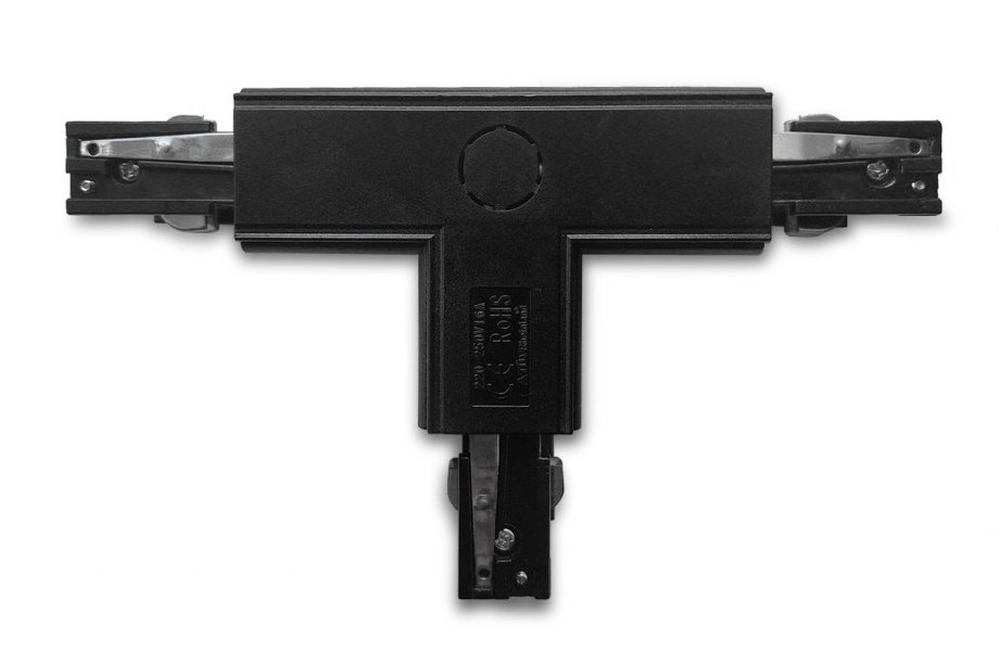 Azzardo Track 3Line T Connector Left black)