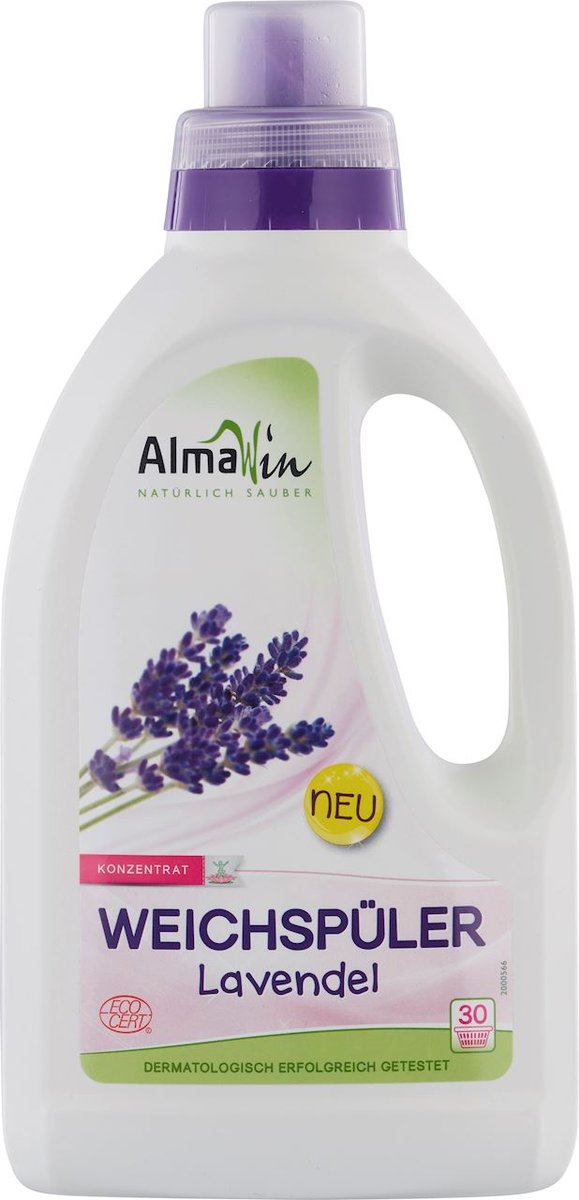 ALMAWIN (środki czystości) Płyn do płukania i zmiękczania tkanin lawendowy eco 750 ml - almawin BP-4019555705731