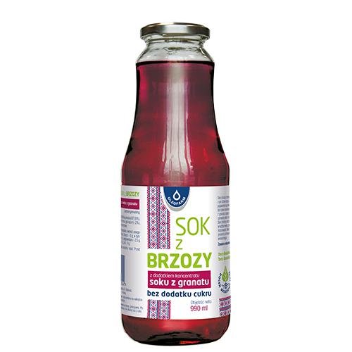 Oleofarm Sok z brzozy z dodatkiem koncentratu soku z granatu 990 ml 5904960017304