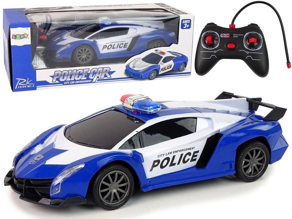 Policja Wyścigowa R/C + akumulator - Leantoys