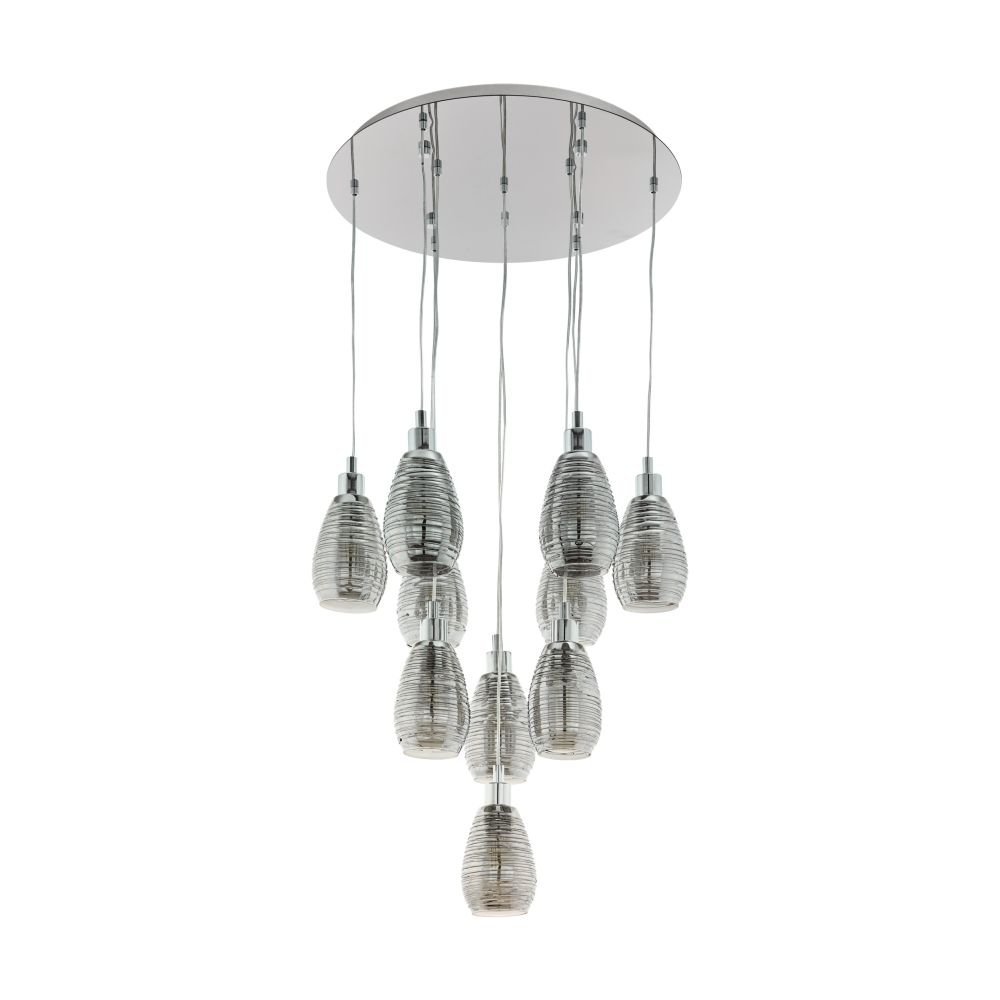 Eglo SIRACUSA Lampa Wisząca Chrom 10-punktowe Design Obszar wewnętrzny SIRACUSA Czas dostawy od 10-14 dni roboczych 39506