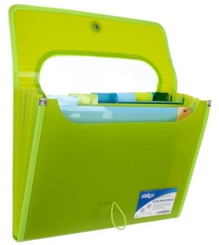 Strigo Teczka VFILE PP A4 z 6 przekładkami zielona SF033 STRIGO