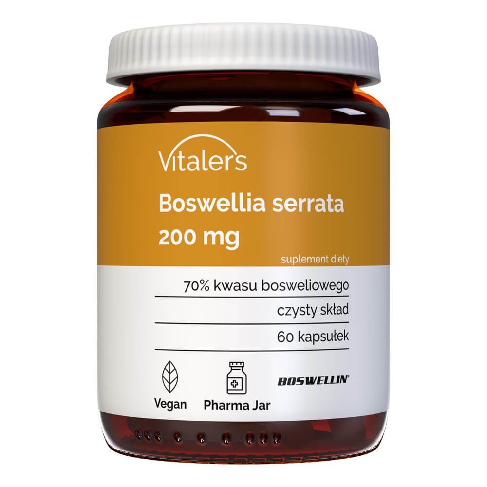 Vitaler's, Boswellia Serrata (Kadzidłowiec indyjski) 200 mg, 60 kaps.