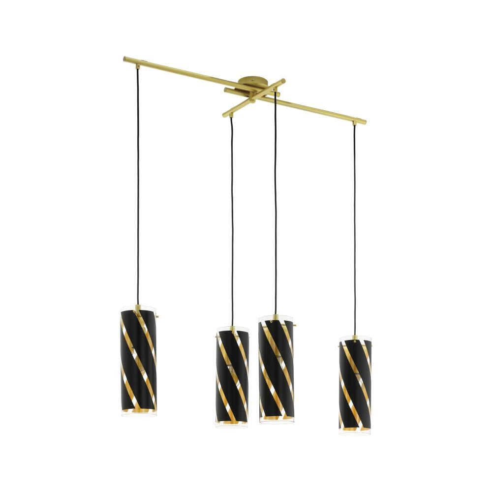 Eglo 97768 - Żyrandol na lince PINTO NERO 1 4xE27/60W/230V