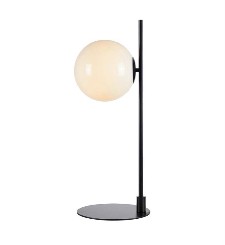 Markslojd Dione 108271 lampa stołowa lampka 1x40W E14 czarna/biała 