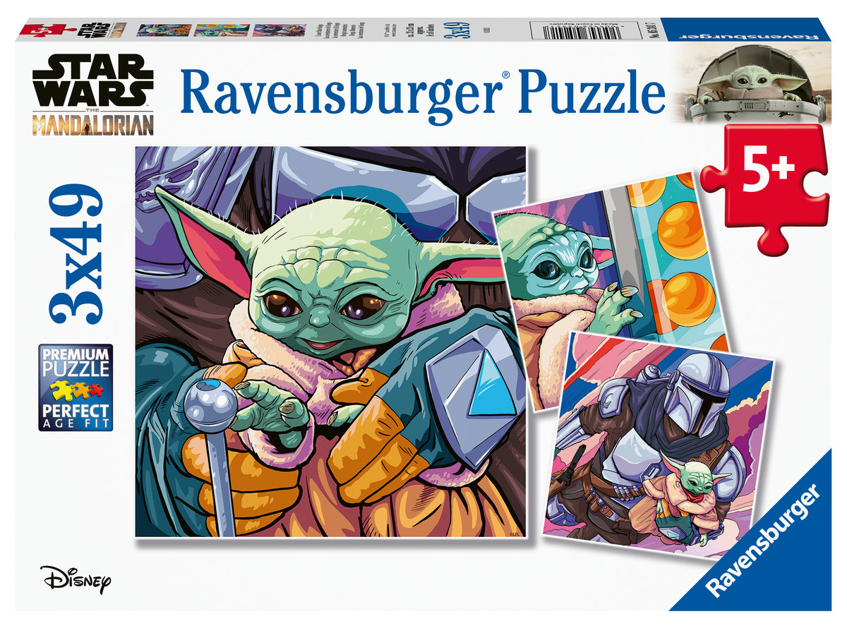 Puzzle RAVENSBURGER Star Wars Mandalorian Grogu Moments 5241 (147 elementów)