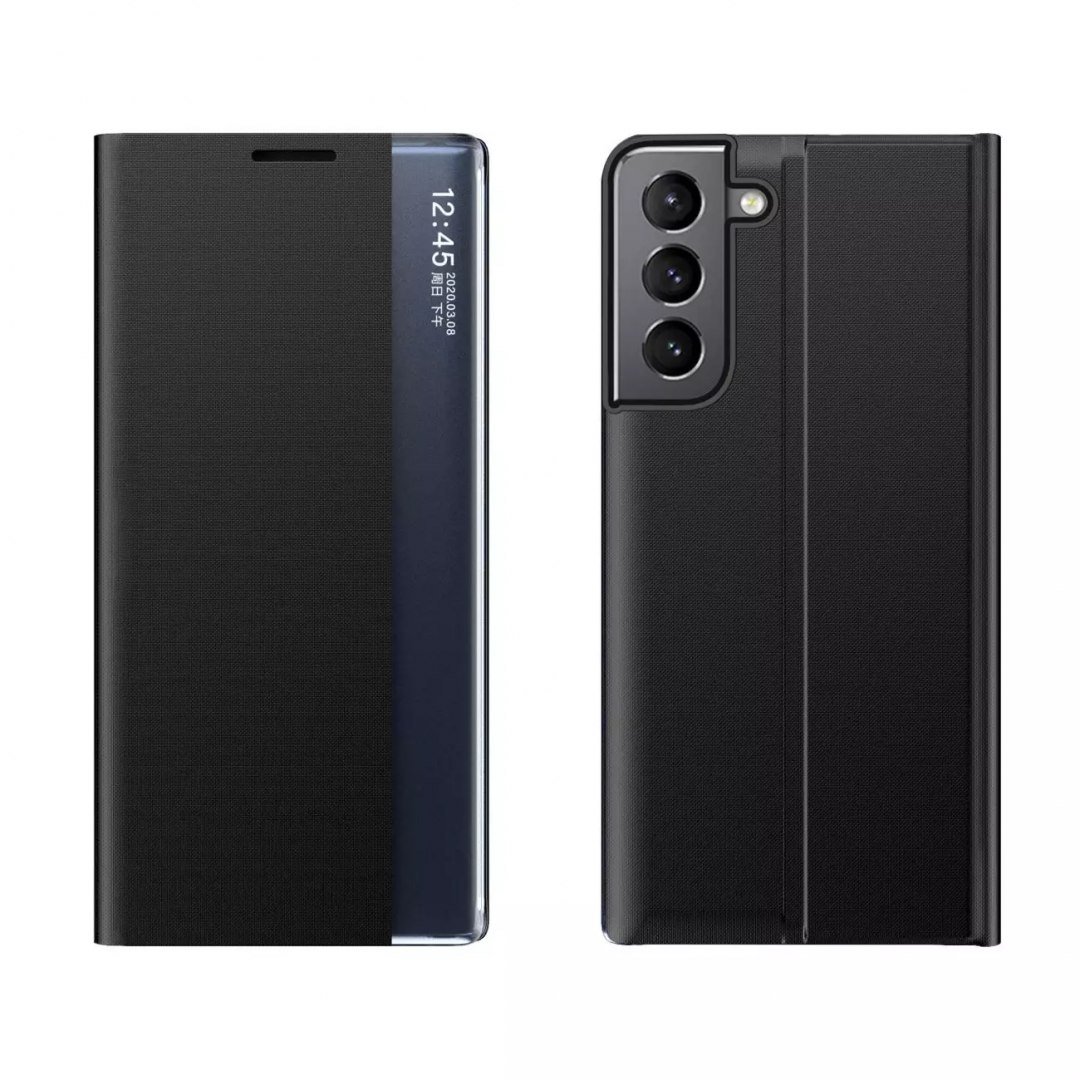 Hurtel New Sleep Case pokrowiec etui z klapką z funkcją podstawki Samsung Galaxy S22+ (S22 Plus) czarny