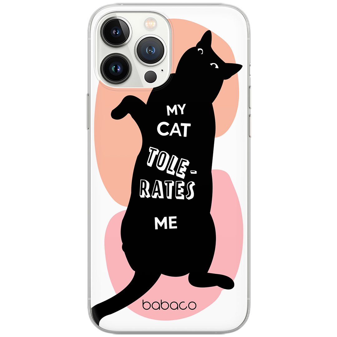Etui dedykowane do IPHONE XS Max wzór:  Koty 003 My Cat Tolerates Me oryginalne i oficjalnie licencjonowane