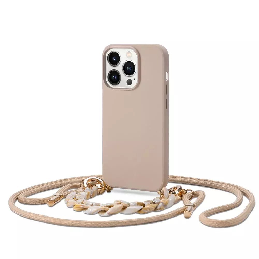 Tech-Protect Etui Icon Chain do Apple iPhone 14 Pro Beige