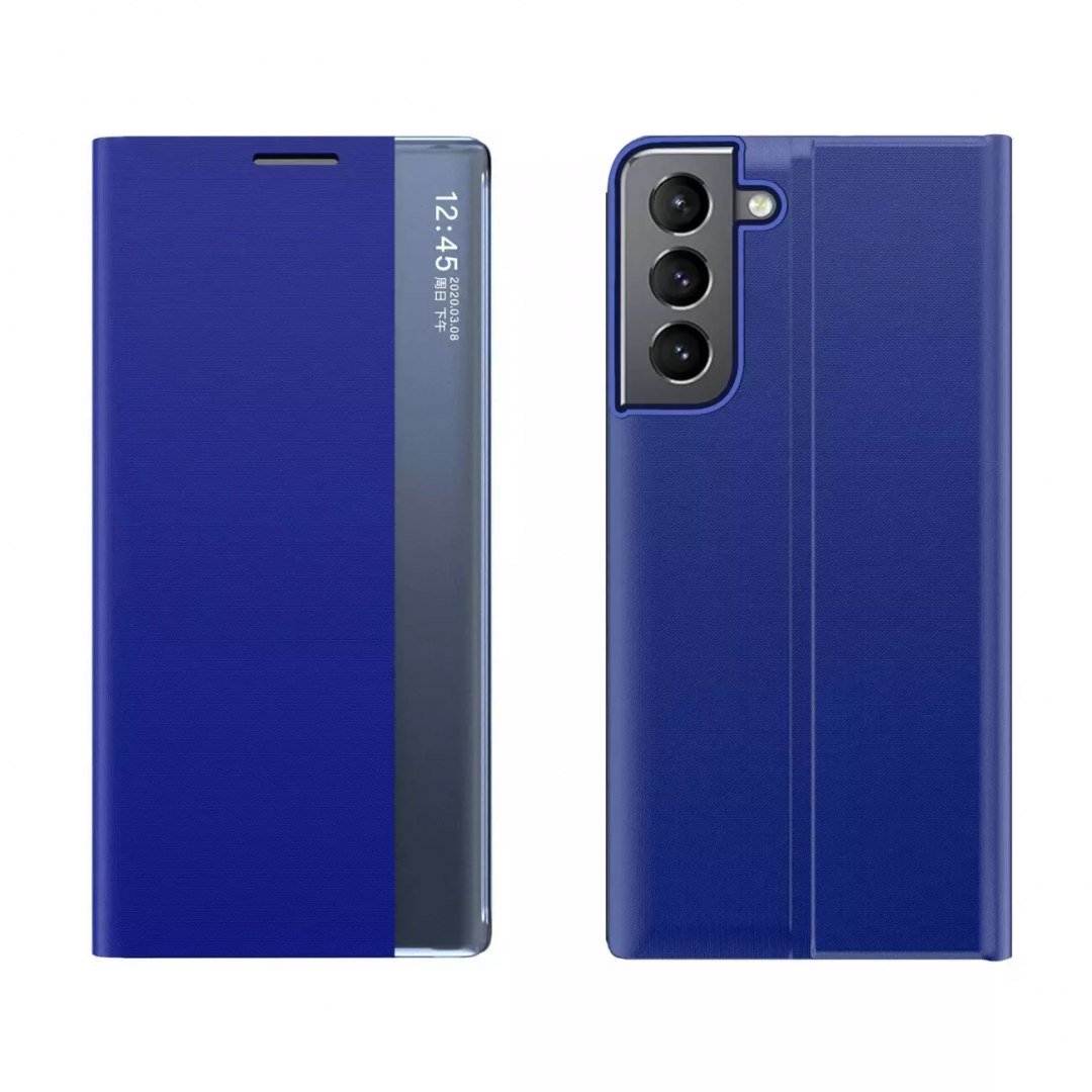 Hurtel New Sleep Case pokrowiec etui z klapką z funkcją podstawki Samsung Galaxy S22 niebieski
