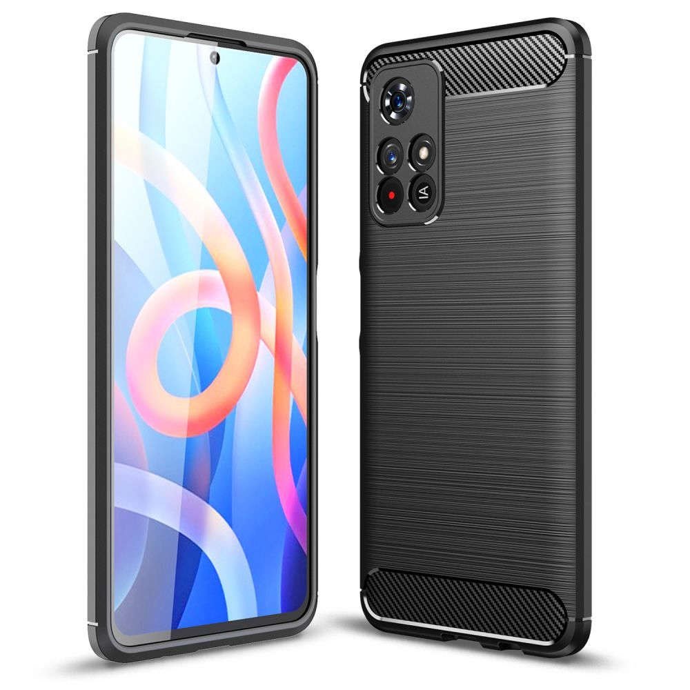 Zdjęcia - Etui Tech-Protect  TPUcarbon do Xiaomi Redmi Note 11S 5G / Poco M4 Pro 5G Black 