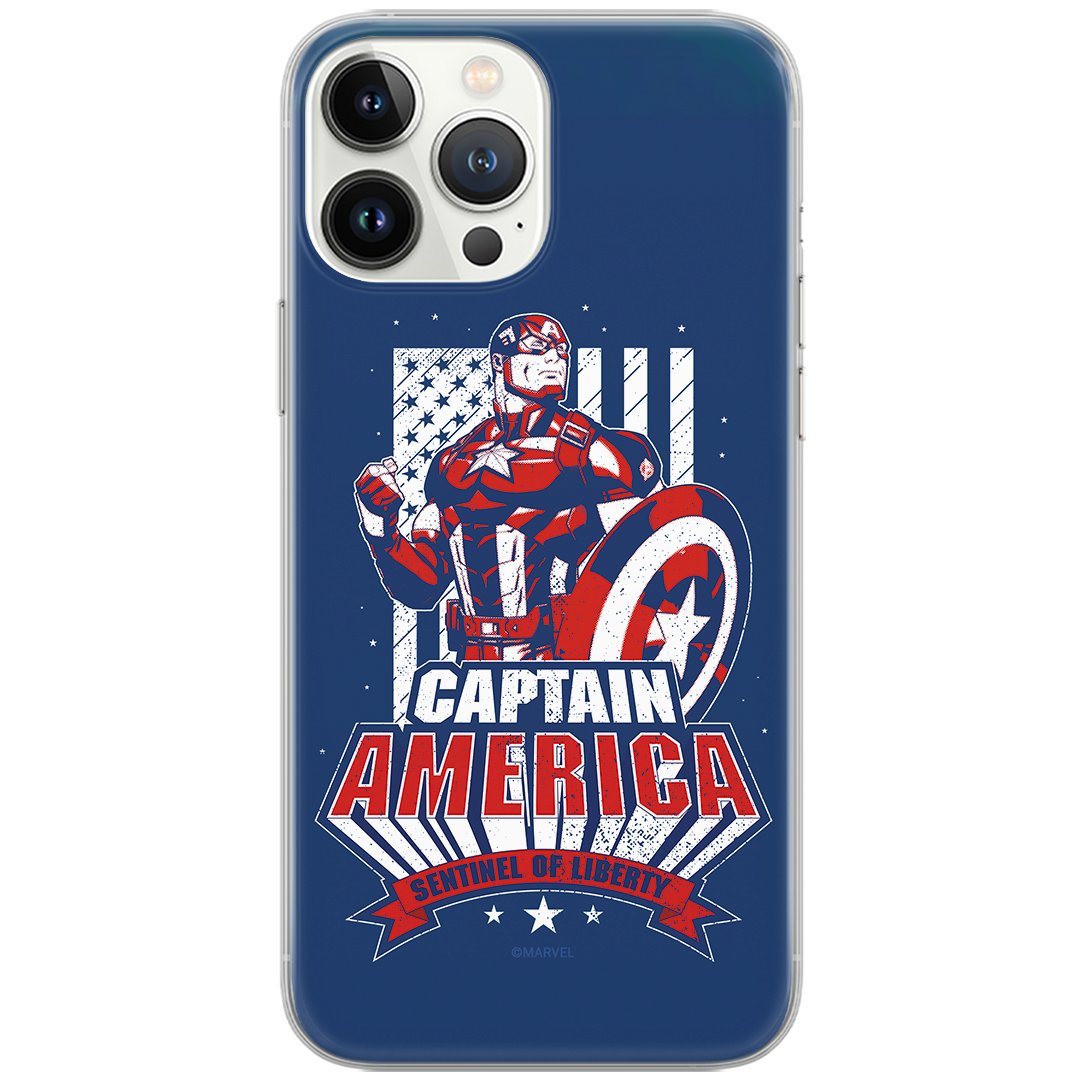 Etui Marvel dedykowane do Iphone 14 PRO wzór: Kapitan Ameryka 018 oryginalne i oficjalnie licencjonowane