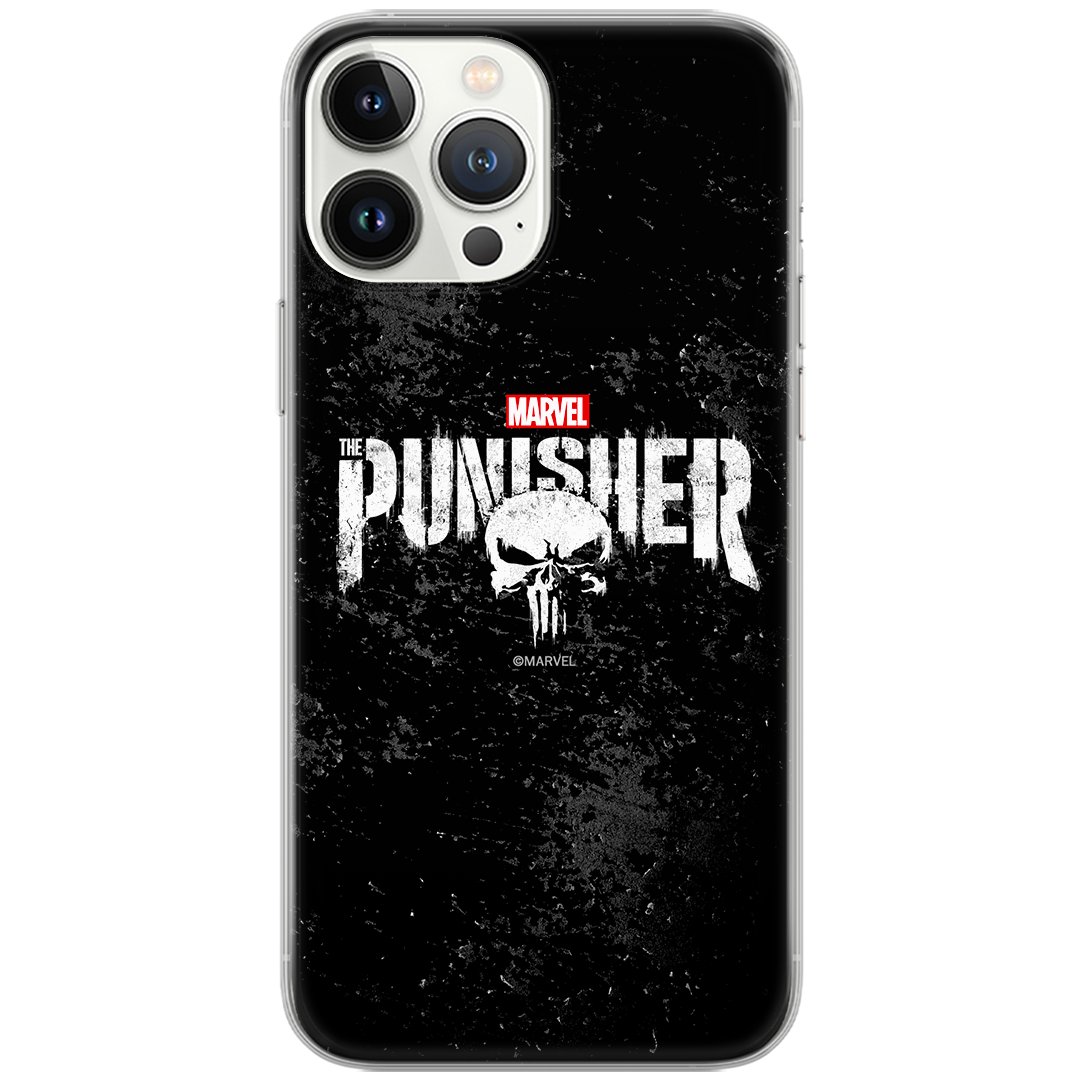 Etui Marvel dedykowane do Iphone 14 PRO wzór: Punisher 003 oryginalne i oficjalnie licencjonowane