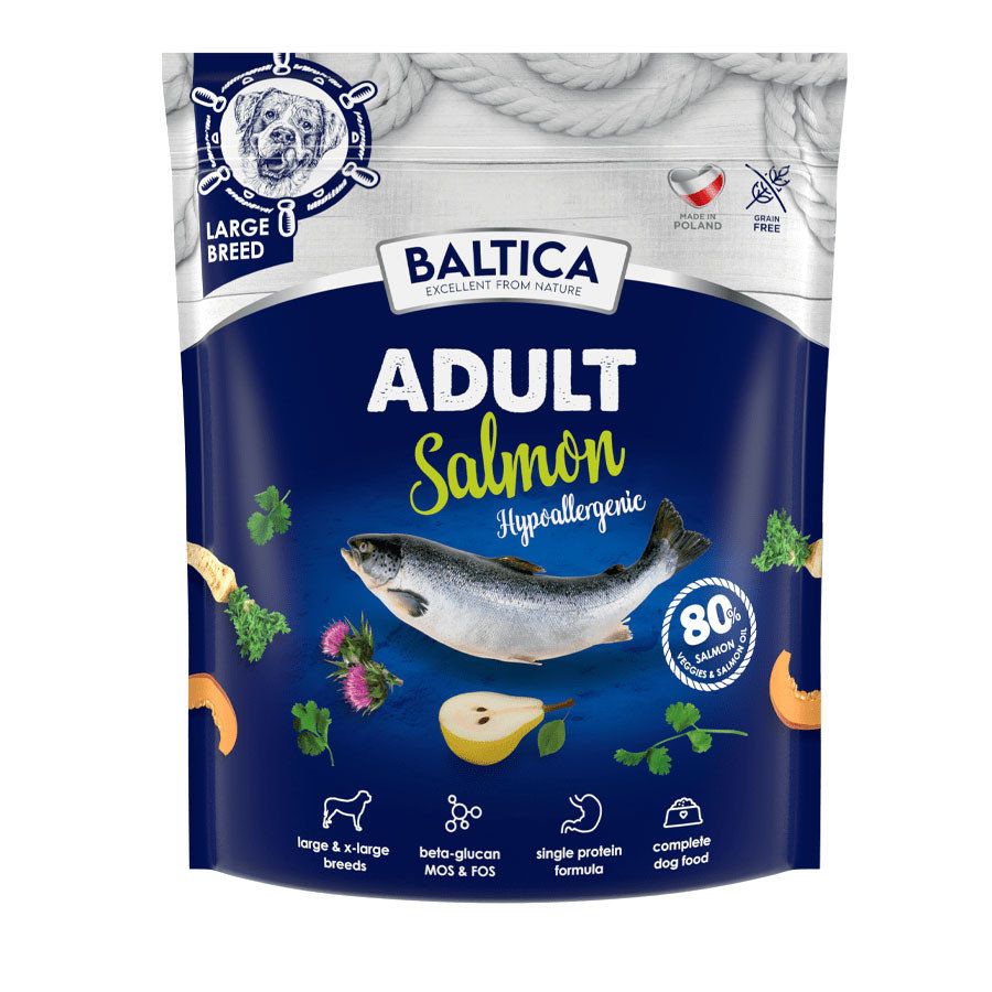 Baltica Adult Salmon Hypoallergenic L/XL 1kg ŁOSOŚ DOROSŁE PSY