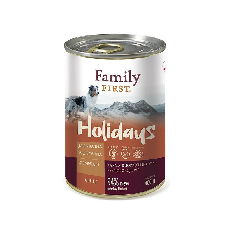 FamilyFirst Jagnięcina+wołowina+ziemniak adult 400g