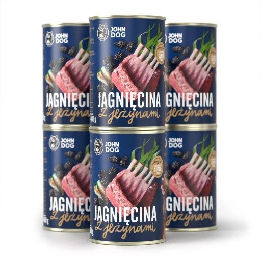 John Dog BERRY Adult jagnięcina z jeżynami 400g*6