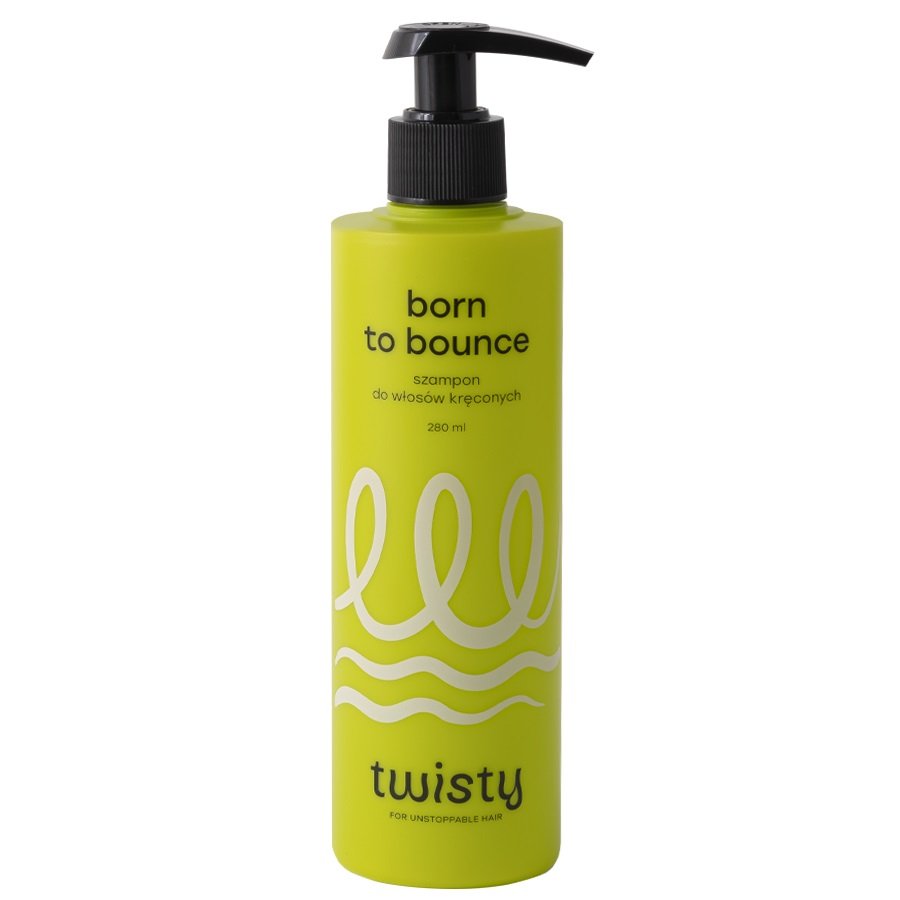 Twisty, Nawilżający szampon do włosów kręconych z mocznikiem i kwasem mlekowym, 280 ml