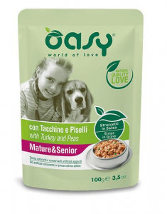 OASY Pies Saszetka STRIPS Senior Indyk 100g