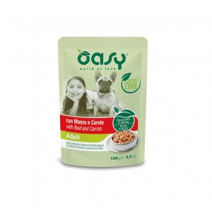 OASY Pies Saszetka STRIPS Adult Wołowina 100g