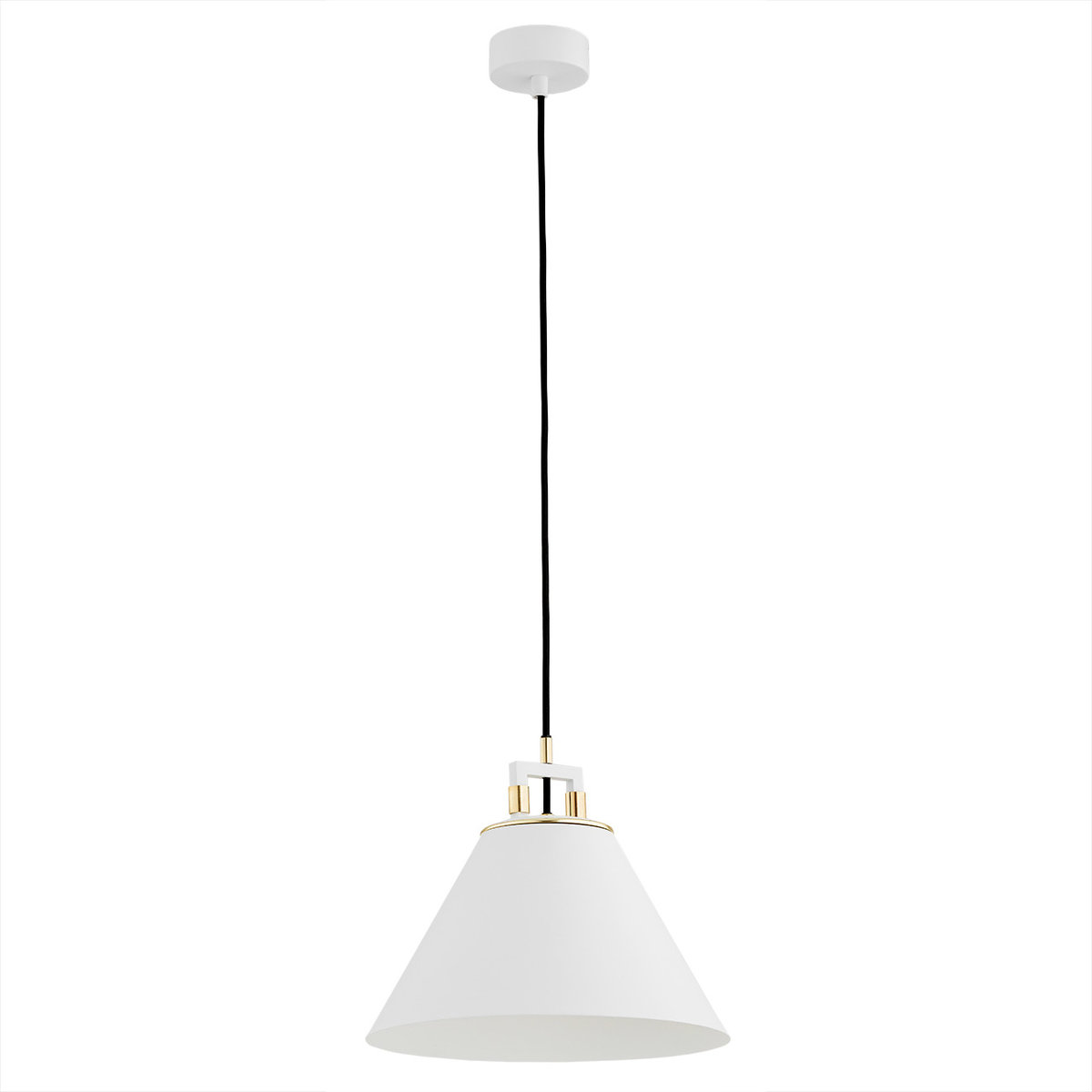 w koszyku Argon Orte 4914 lampa wisząca zwis 1x15W E27 biała/mosiądz