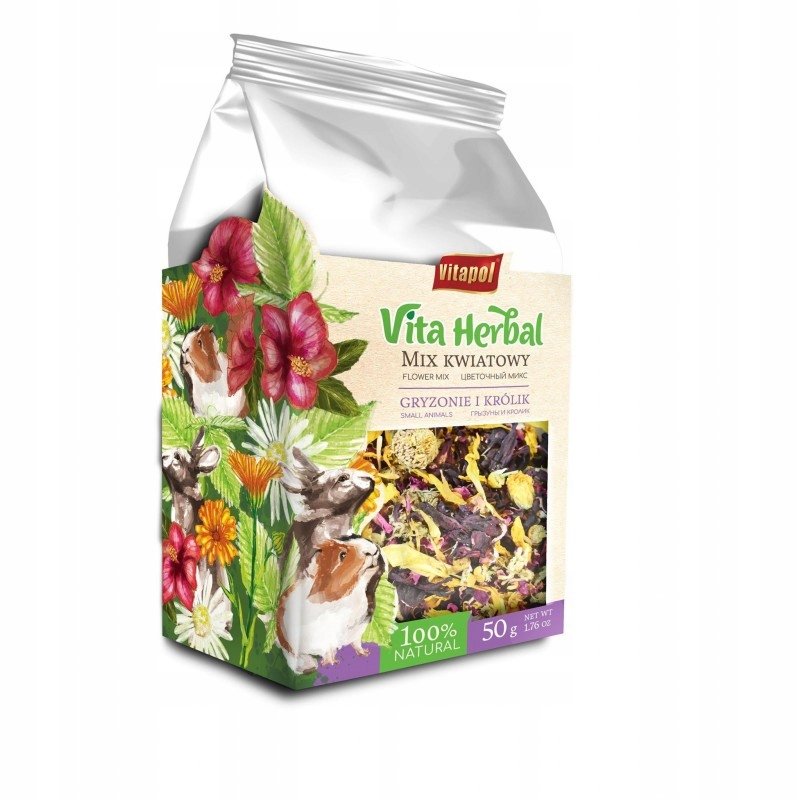 Vitapol Vita Herbal dla gryzoni i królika mix kwiatowy 50g ZVP-4145