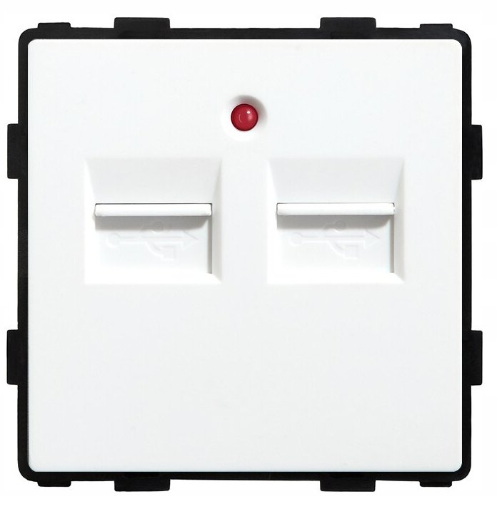Gniazdko Ścienne Moduł Usb 2X 3A System Rtx Sh