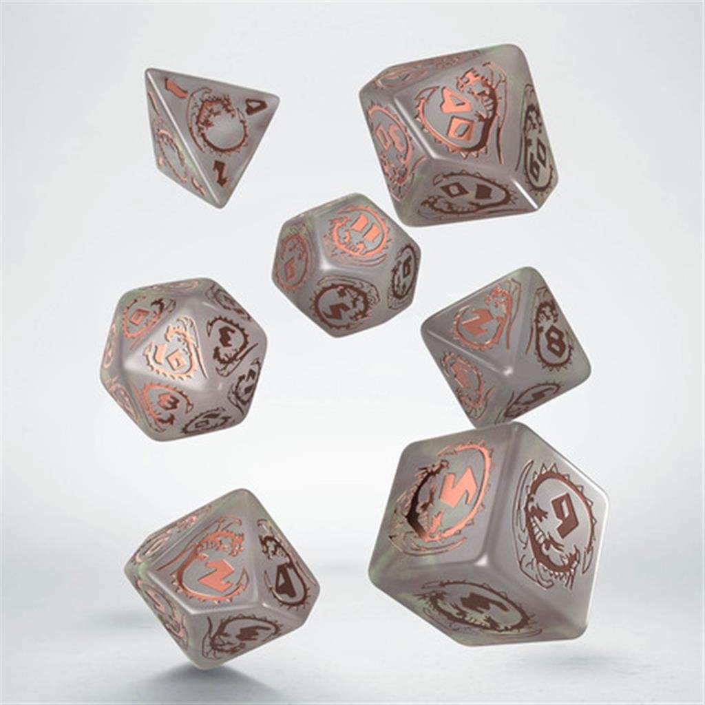 Q-Workshop Komplet kości: Dragons Dice Set - Quartz