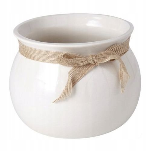 Osłonka doniczki wewnętrzna 17 cm kremowa