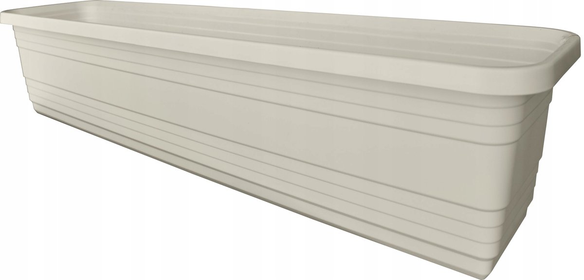 LAMELA Skrzynka balkonowa Bona 60 x 17.5 cm plastikowa kremowa