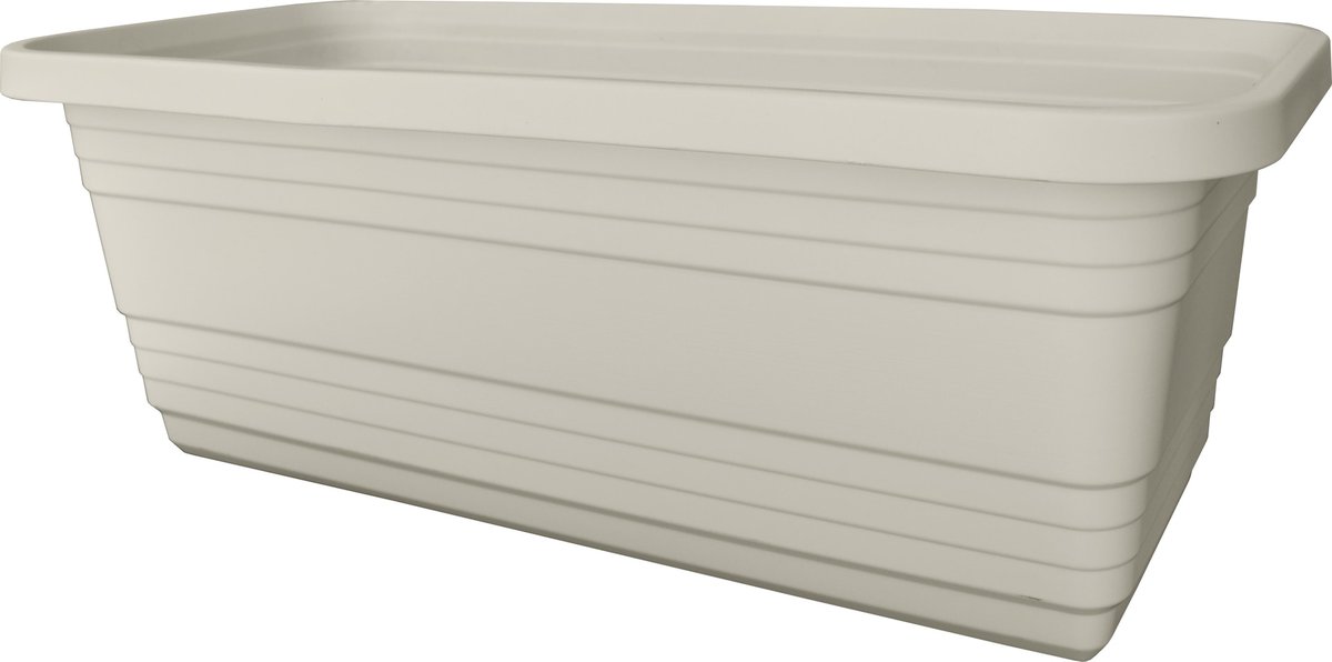 LAMELA Skrzynka balkonowa Bona 40 x 17.5 cm plastikowa kremowa