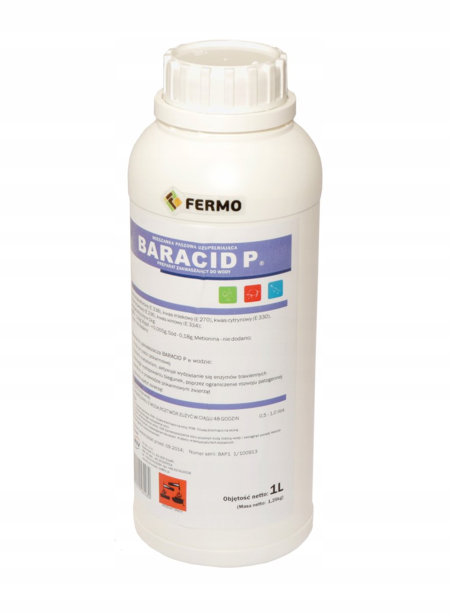Baracid P Zakwaszacz W Płynie Trzoda Drób 1L