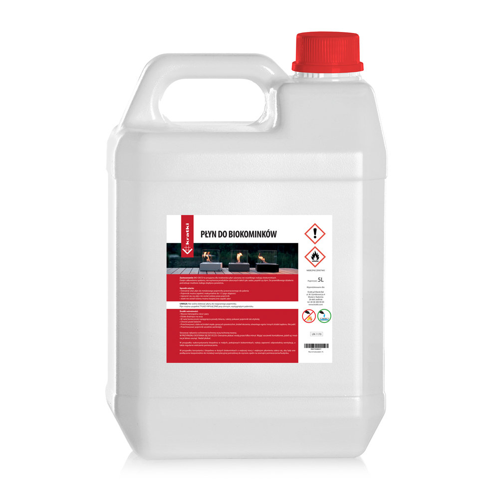 Biopaliwo Bioetanol Płyn Do Biokominków 5L