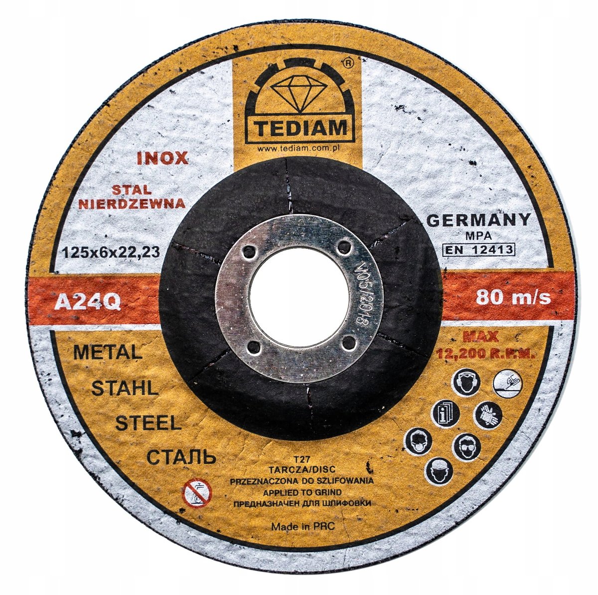 Tarcza 2 W 1 Do Szlifowania Metalu 125X6 mm