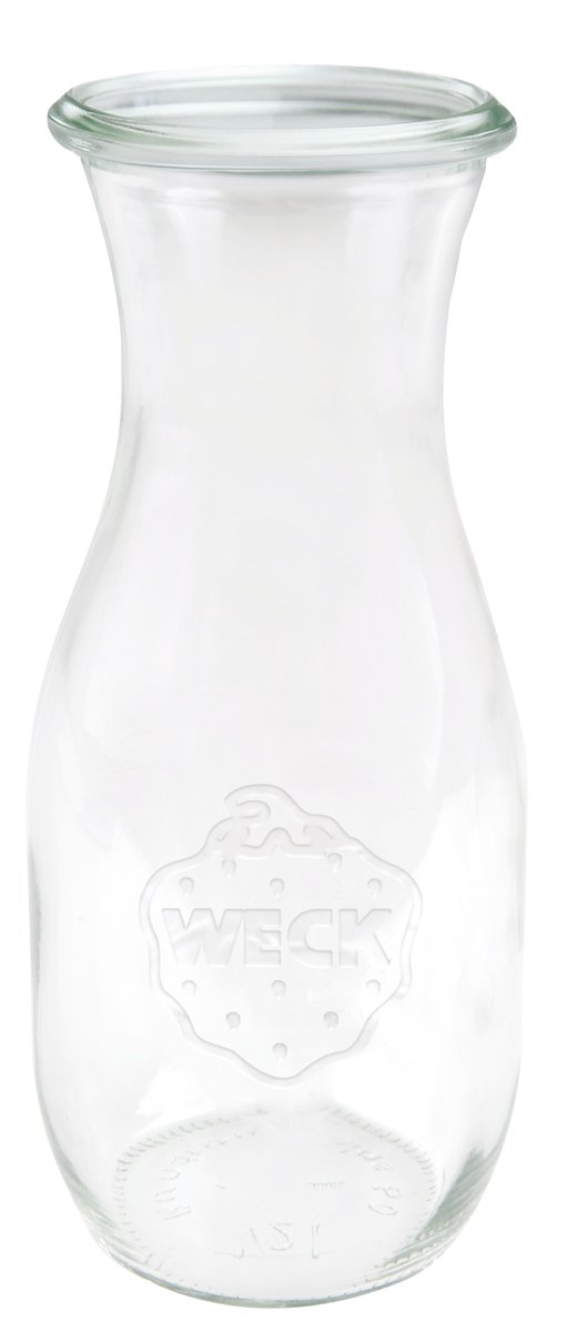 Zestaw Karafek Weck Pojemność 1062 Ml Średnica 60mm 12 Sztuk + Plastikowe Wieka / Weck
