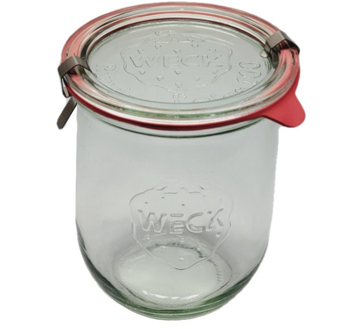 Zestaw Słoików Weck Pojemność 1062 Ml Średnica 100mm 12 Sztuk + Szklane Wieka, Zapinki, Uszczelki / Weck