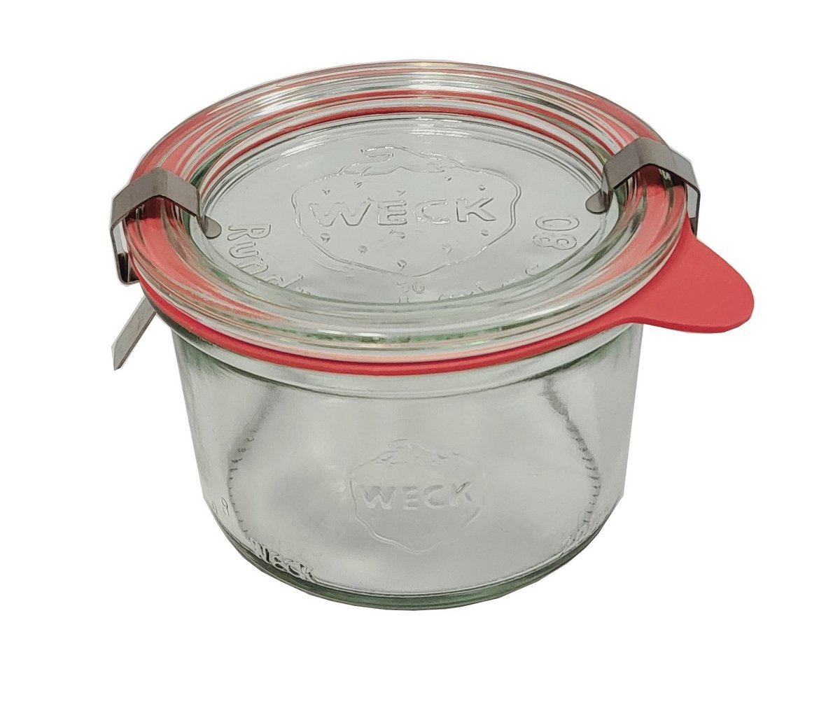 Zestaw Słoików Weck Pojemność 200 Ml Średnica 80mm 6 Sztuk + Szklane Wieka, Zapinki, Gumki / Weck