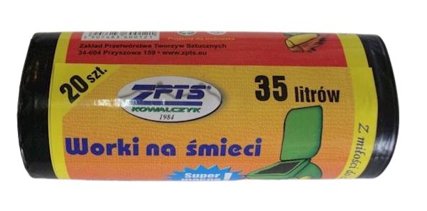 Worki na śmieci Ldpe 20 x 35L czarne
