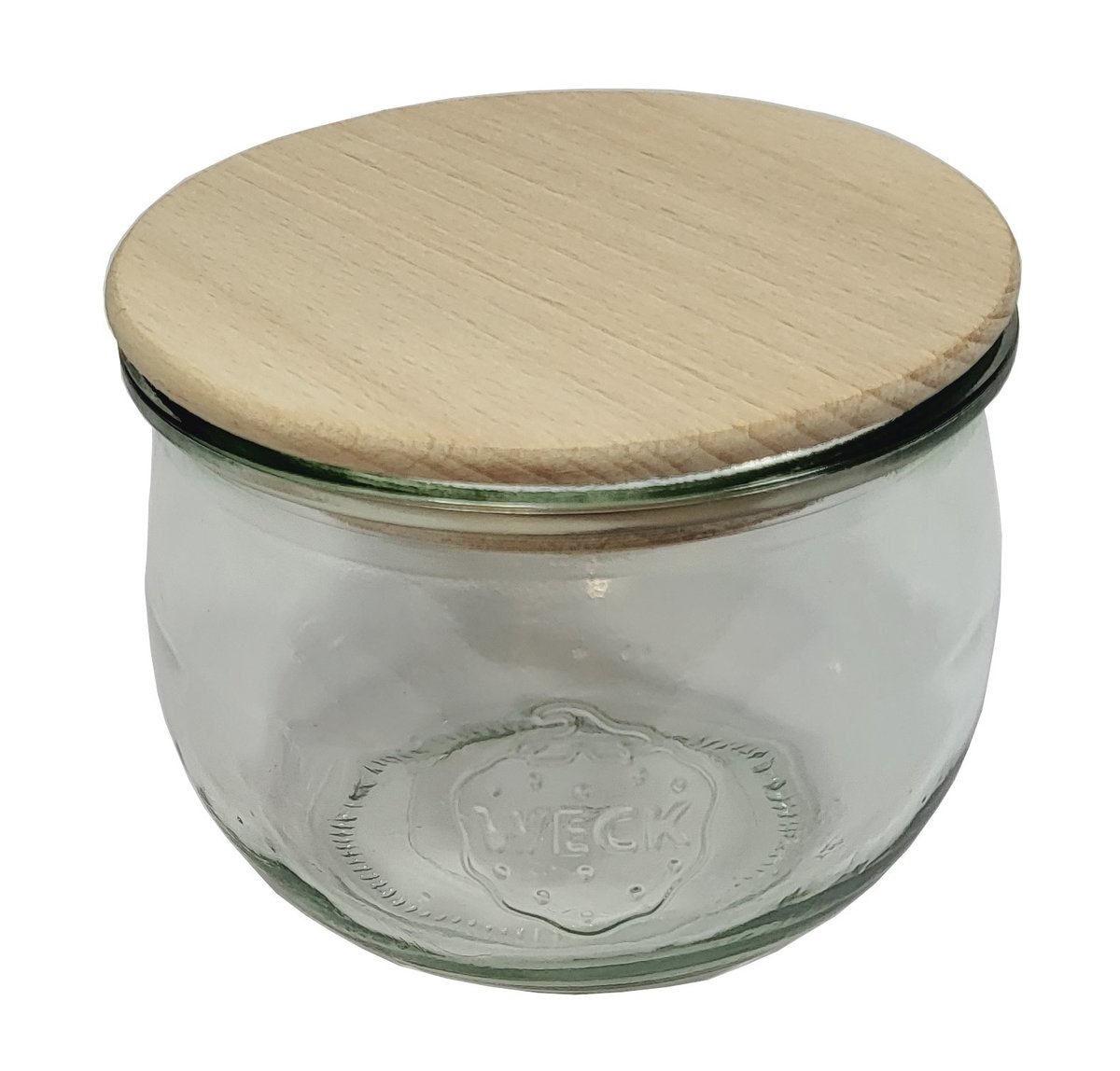 Zestaw Słoików Weck Pojemność 580 Ml Średnica 100mm 12 Sztuk + Drewniane Wieka / Weck