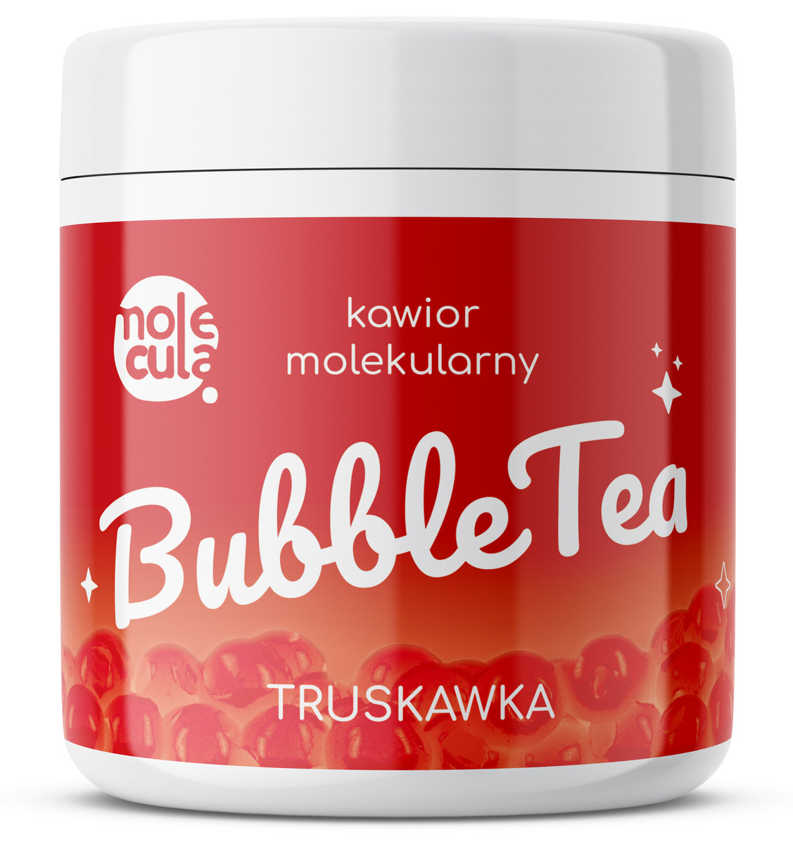 Molecula Molekularny kawior o smaku truskawki do bubble tea 800 g